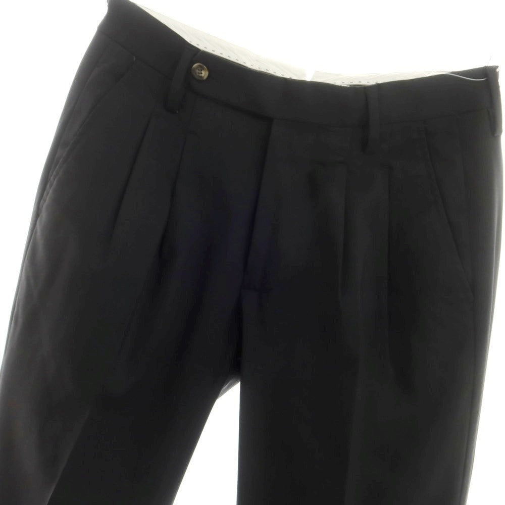 [Used] ENTRE AMIS Stretch Wool Polyester Dress Slacks Pants Black [30] [Condition Rank B] [Men&