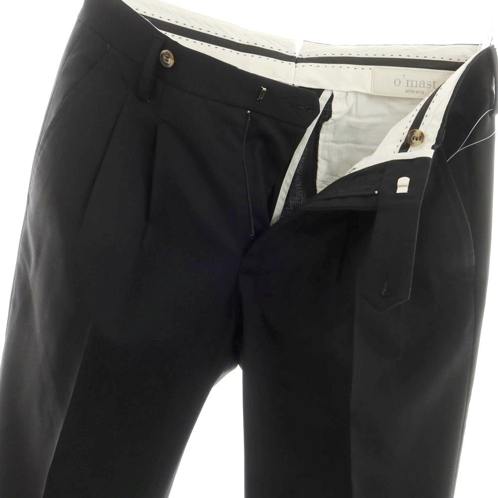 [Used] ENTRE AMIS Stretch Wool Polyester Dress Slacks Pants Black [30] [Condition Rank B] [Men&