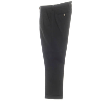 [Used] ENTRE AMIS Stretch Wool Polyester Dress Slacks Pants Black [30] [Condition Rank B] [Men&