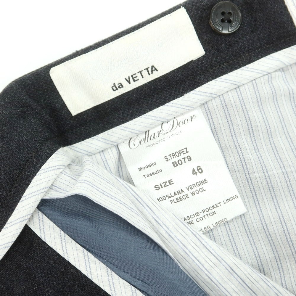 【中古】セラードアー CellarDoor ウール ドレススラックスパンツ ダークグレー【 46 】【 状態ランクB 】【 メンズ 】