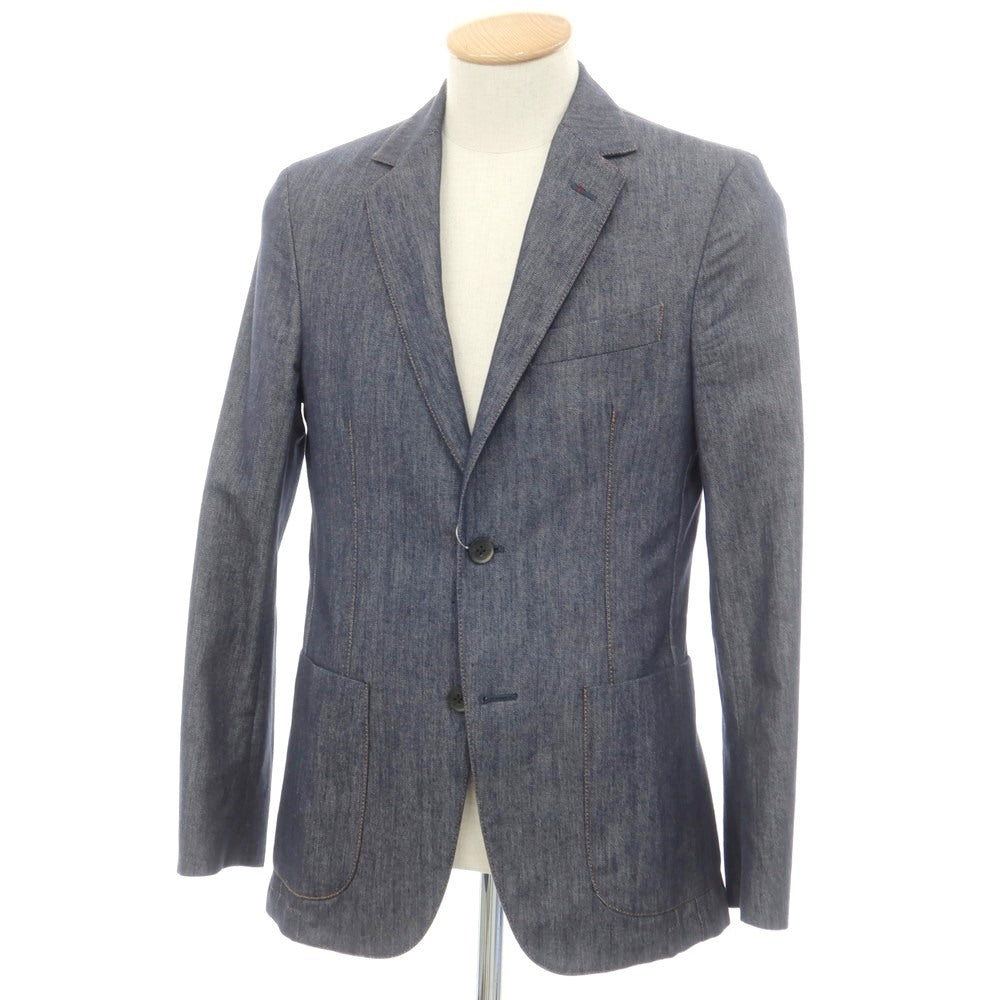 [Used] FAY denim casual jacket, navy [44] [Condition rank C] [Men&