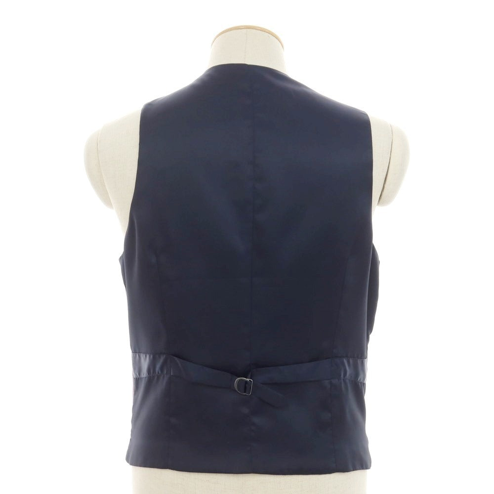 [Used] EADEM Linen Gilet Vest Ash Brown x Navy [44] [Condition Rank B] [Men&