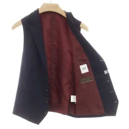 [Used] TAKEO KIKUCHI Wool Gilet Vest Dark Navy x Bordeaux [3] [Condition Rank A] [Men&