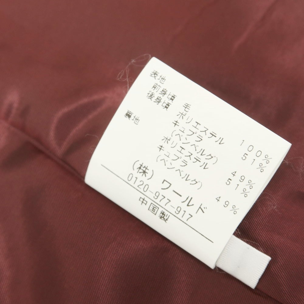 [Used] TAKEO KIKUCHI Wool Gilet Vest Dark Navy x Bordeaux [3] [Condition Rank A] [Men&