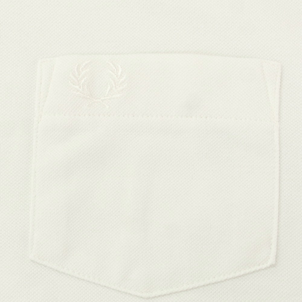 [Used] Fred Perry FRED PERRY Cotton Polyester Pique Button-down Short Sleeve Polo Shirt White [M] [Condition Rank B] [Men&