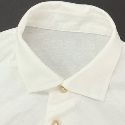【中古】チルコロ1901 CIRCOLO 1901 コットン 半袖ポロシャツ ホワイト【 XS 】【 状態ランクB 】【 メンズ 】 [APD]