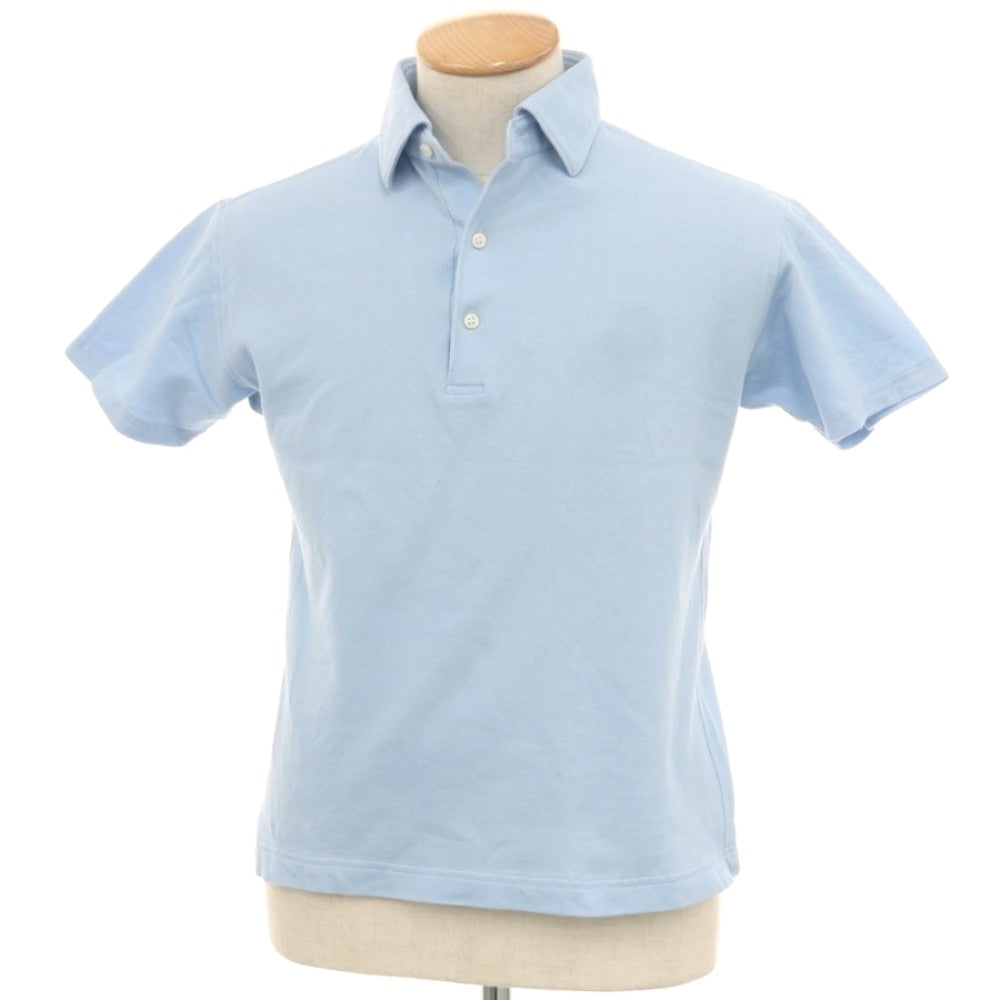 [Used] ORIAN Cotton Pique Short Sleeve Polo Shirt Light Blue [S] [Condition Rank B] [Men&