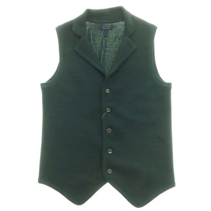 【中古】ラルディーニ LARDINI ウール ニットベスト ダークグリーン【 46 】【 状態ランクB 】【 メンズ 】