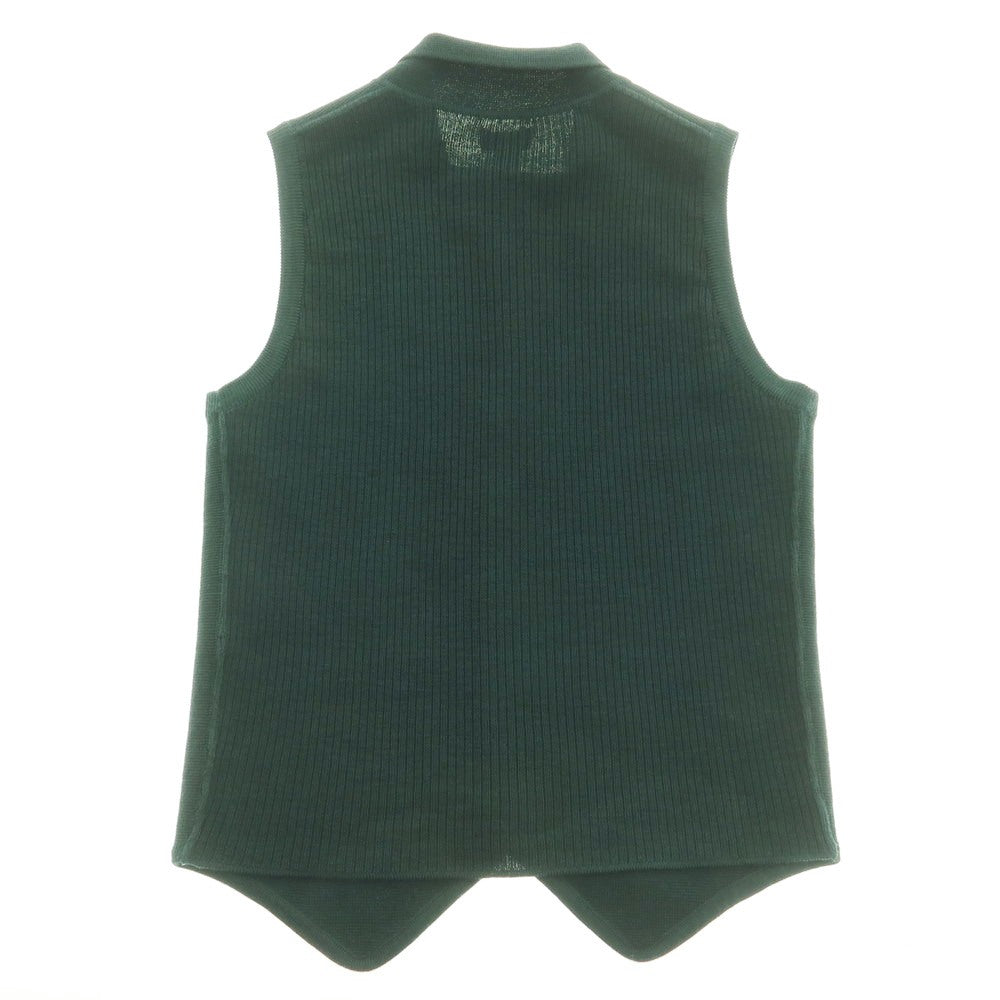 【中古】ラルディーニ LARDINI ウール ニットベスト ダークグリーン【 46 】【 状態ランクB 】【 メンズ 】