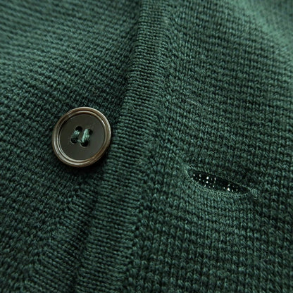 【中古】ラルディーニ LARDINI ウール ニットベスト ダークグリーン【 46 】【 状態ランクB 】【 メンズ 】