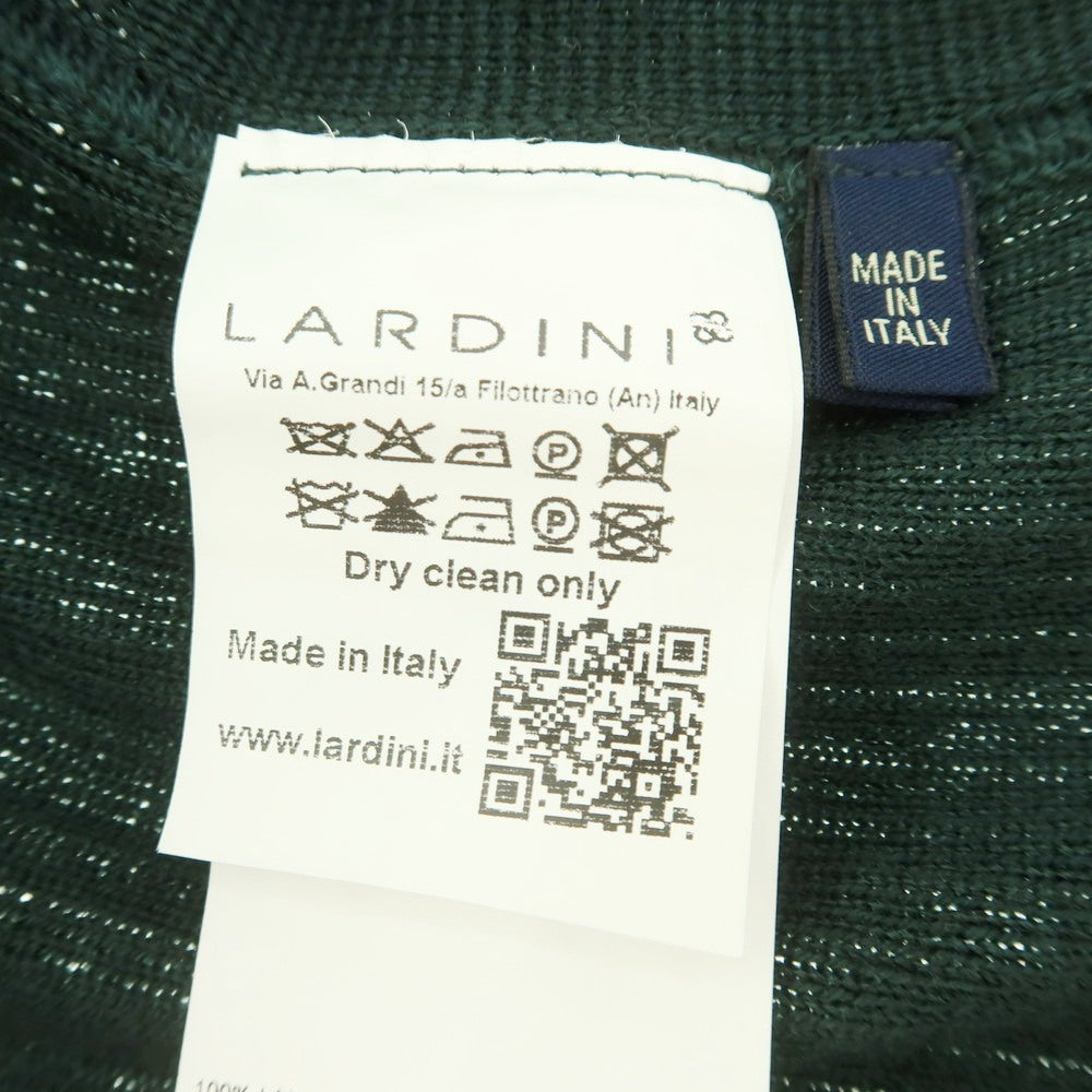 【中古】ラルディーニ LARDINI ウール ニットベスト ダークグリーン【 46 】【 状態ランクB 】【 メンズ 】
