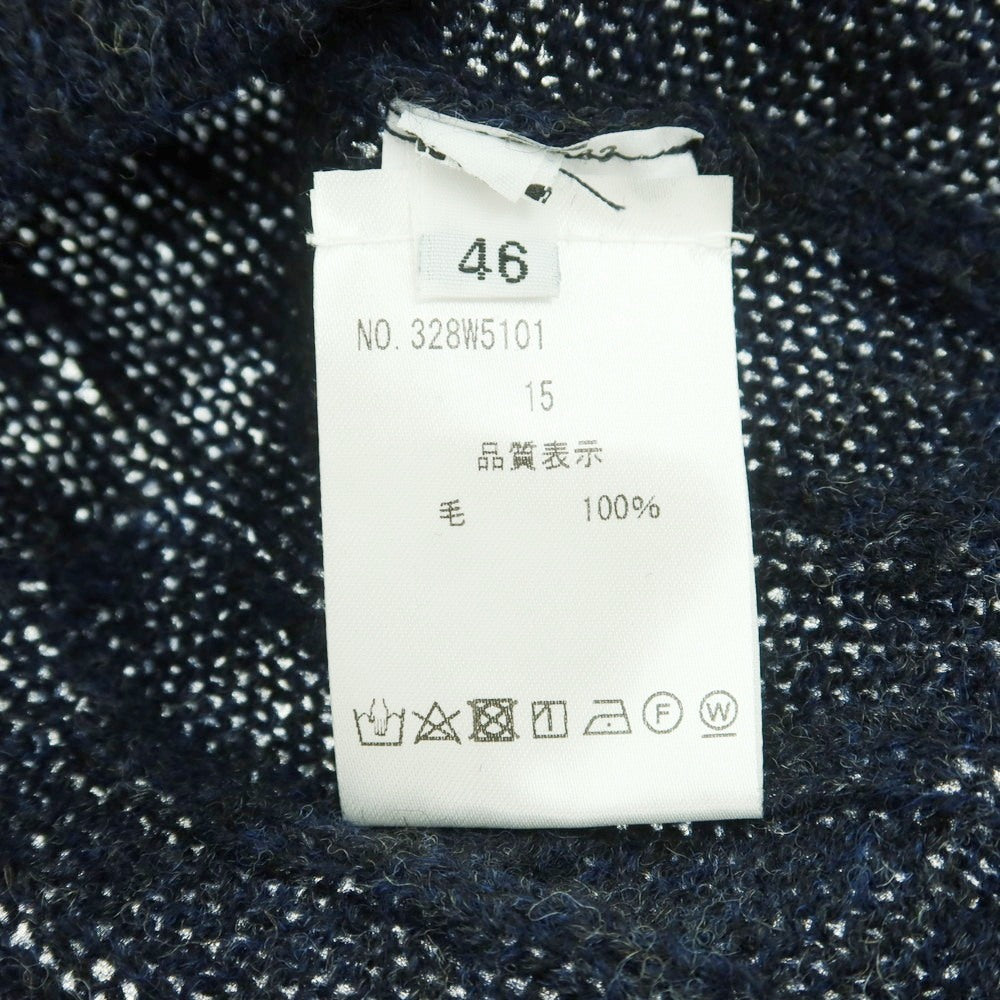 【中古】ベルウッド Bellwood ウール クルーネック プルオーバーニット ネイビー【 46 】【 状態ランクA 】【 メンズ 】