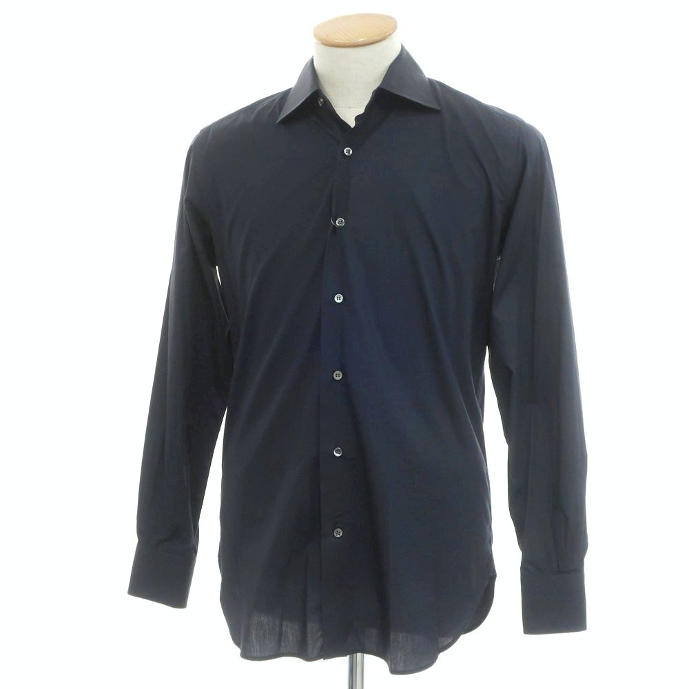[Used] ORIAN Cotton Semi-Wide Collar Dress Shirt Navy [38] [Condition Rank C] [Men&