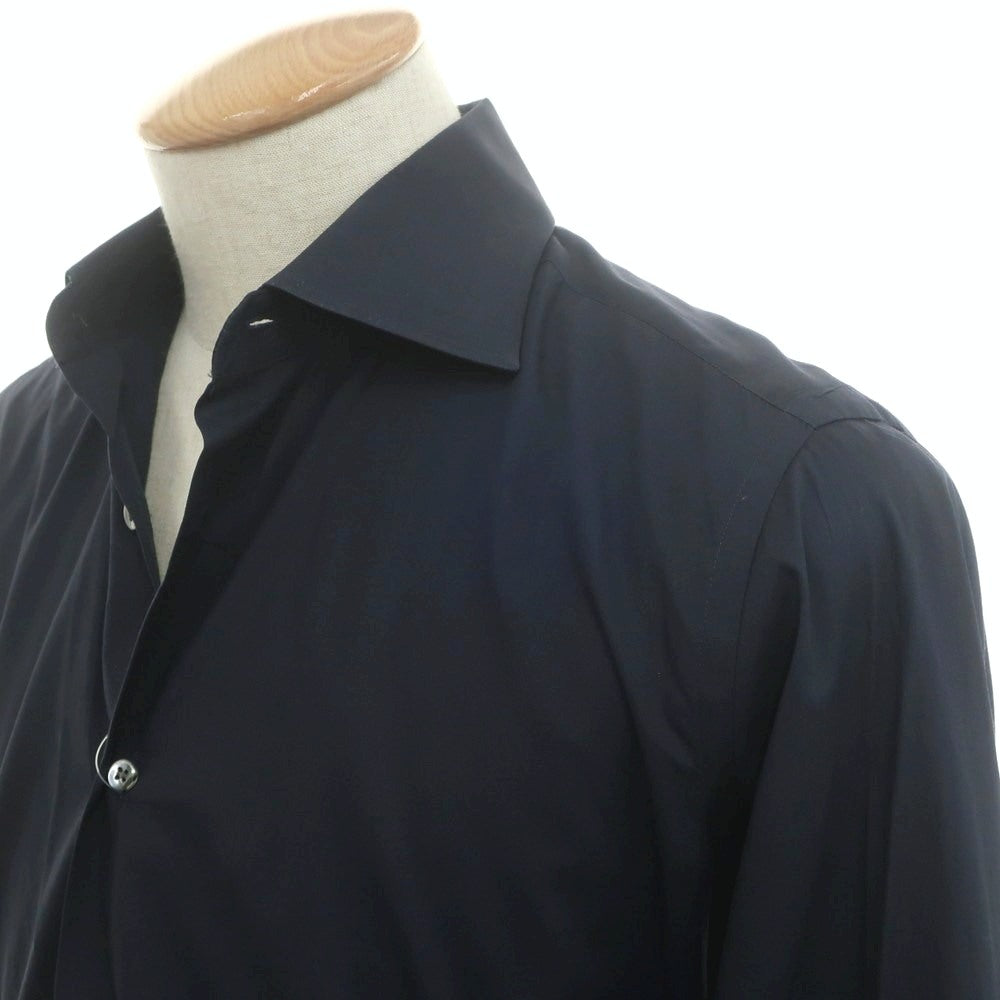 [Used] ORIAN Cotton Semi-Wide Collar Dress Shirt Navy [38] [Condition Rank C] [Men&