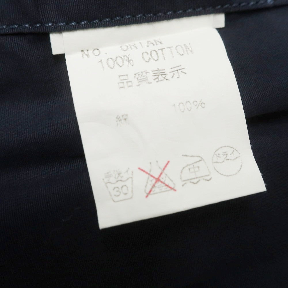 [Used] ORIAN Cotton Semi-Wide Collar Dress Shirt Navy [38] [Condition Rank C] [Men&