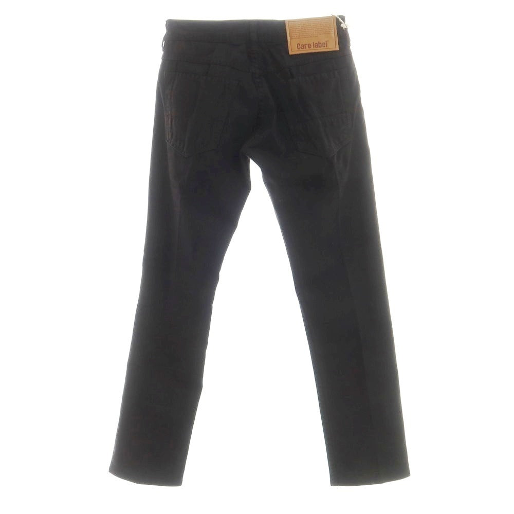 [Used] Care label stretch cotton denim pants black [29] [Condition rank A] [Men&