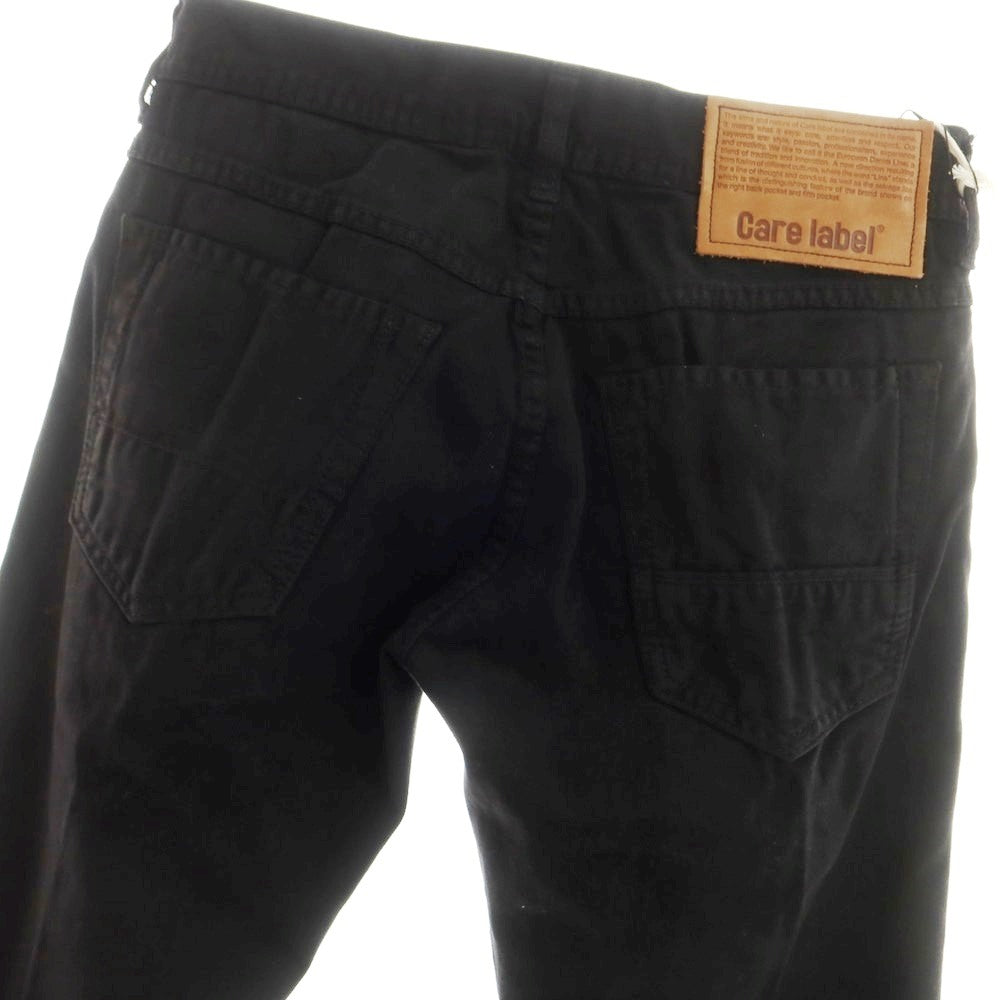 [Used] Care label stretch cotton denim pants black [29] [Condition rank A] [Men&