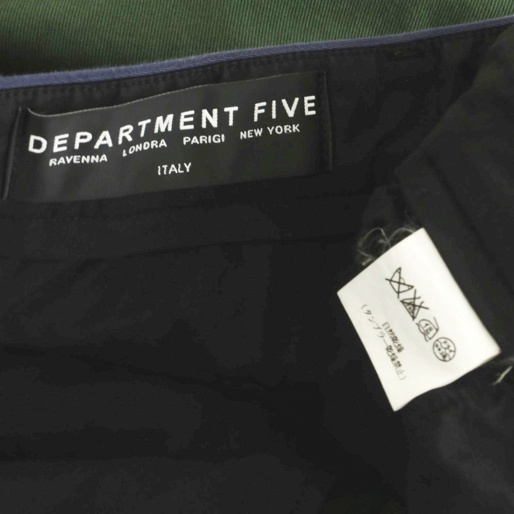[Used] Department 5 Stretch Cotton Casual Slacks Pants Green [29] [Condition Rank B] [Men&