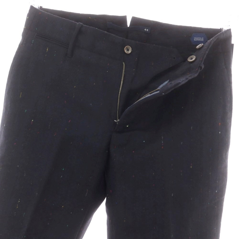 【中古】インコテックス INCOTEX ウール ドレススラックスパンツ ネイビー【 44 】【 状態ランクA 】【 メンズ 】