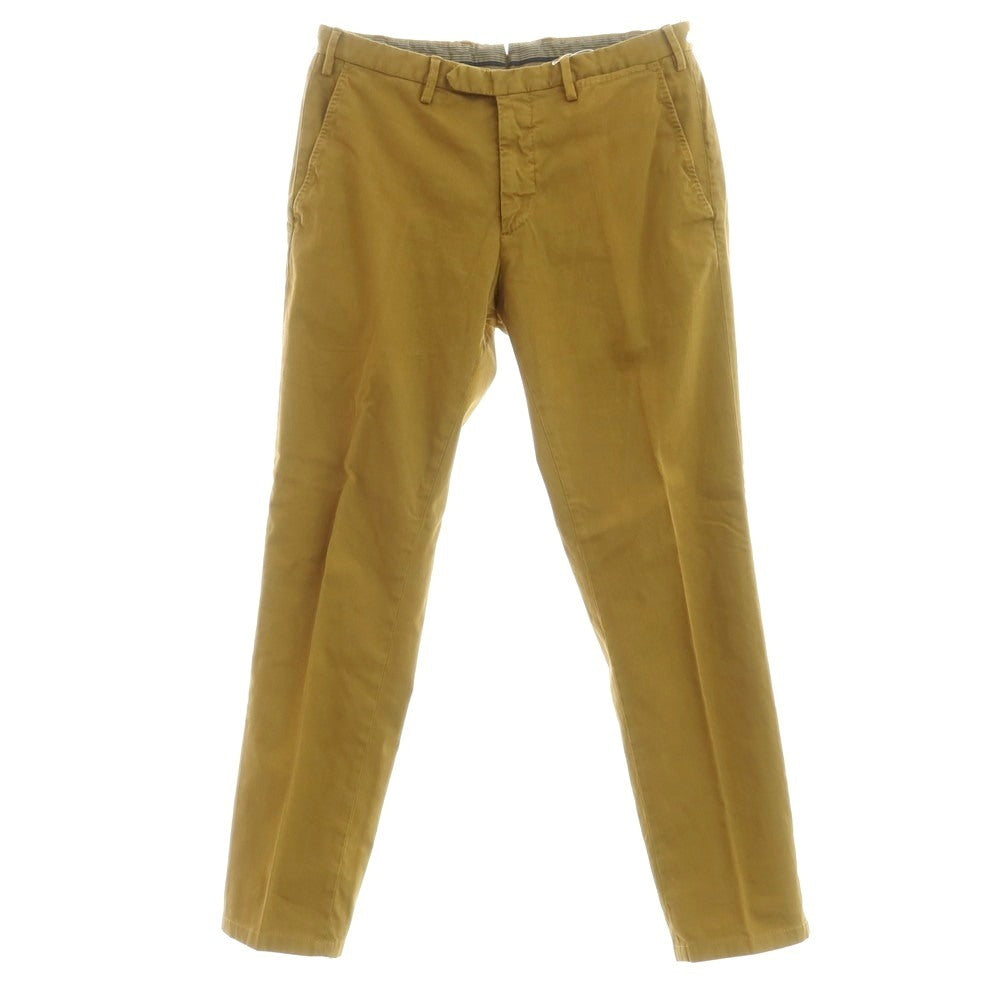 [Used] SANTANIELLO Stretch Cotton Casual Slacks Pants Mustard [46] [Condition Rank B] [Men&