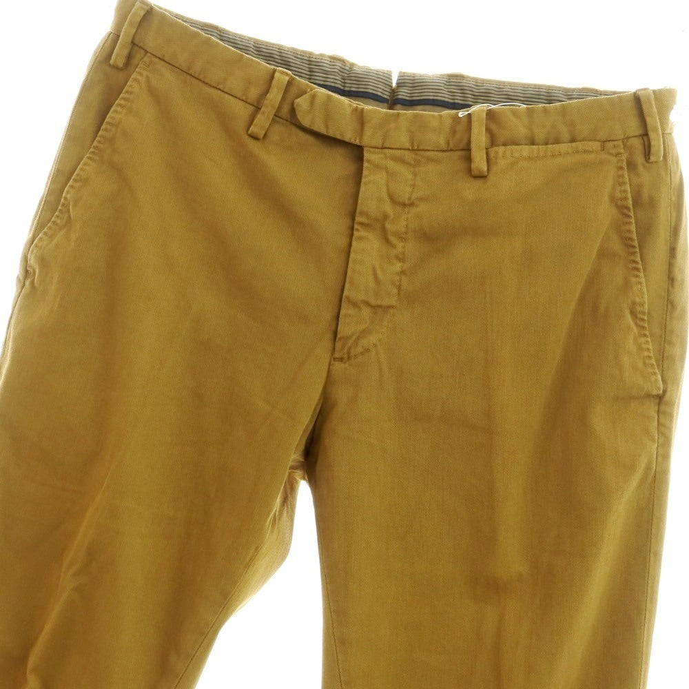 [Used] SANTANIELLO Stretch Cotton Casual Slacks Pants Mustard [46] [Condition Rank B] [Men&