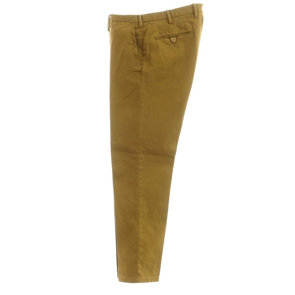 【中古】サンタニエッロ SANTANIELLO ストレッチ コットン カジュアルスラックスパンツ マスタード系【 46 】【 状態ランクB 】【 メンズ 】 [APD]