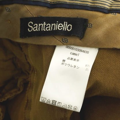 【中古】サンタニエッロ SANTANIELLO ストレッチ コットン カジュアルスラックスパンツ マスタード系【 46 】【 状態ランクB 】【 メンズ 】 [APD]