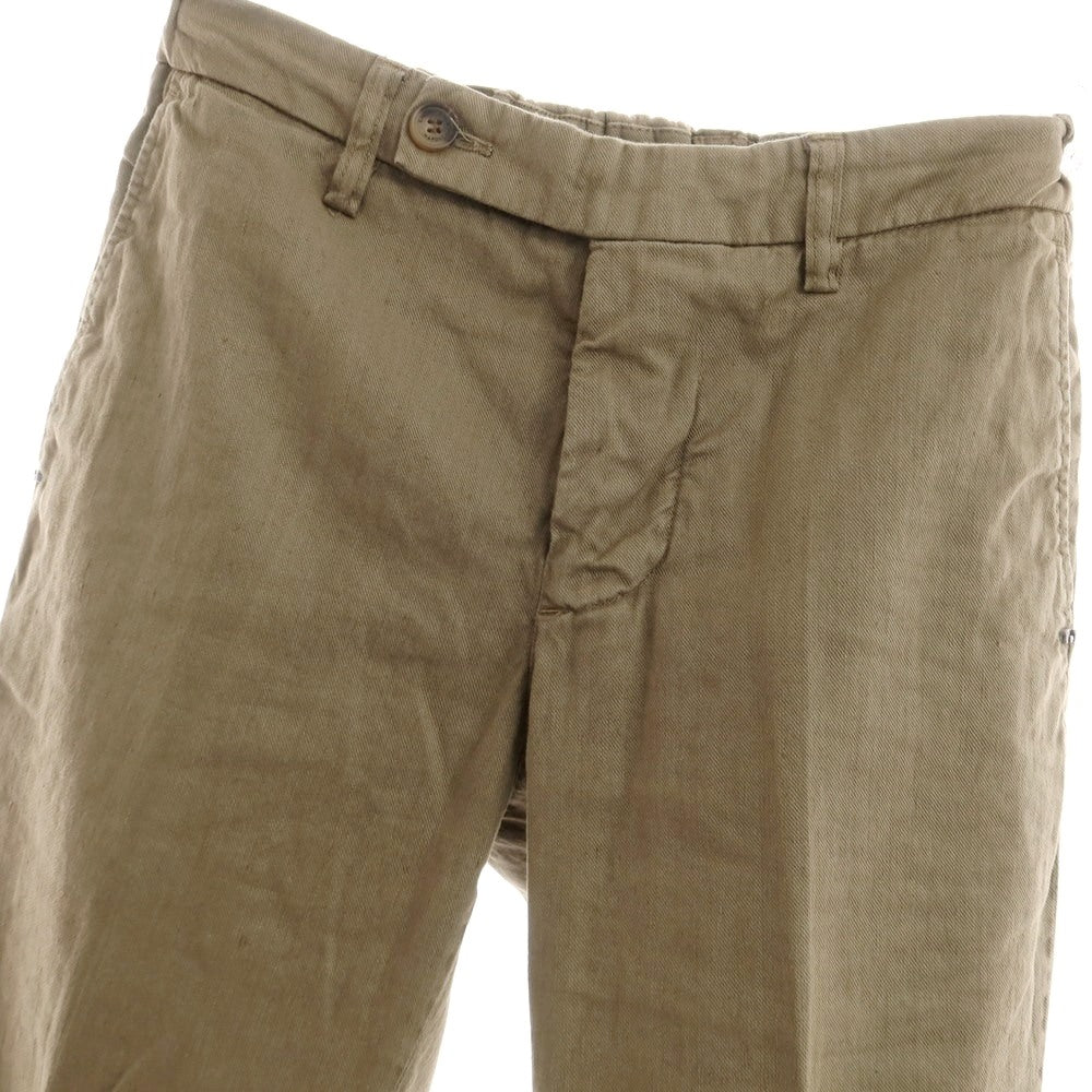 [Used] ENTRE AMIS stretch linen cotton easy pants, dark beige [30] [Condition rank B] [Men&