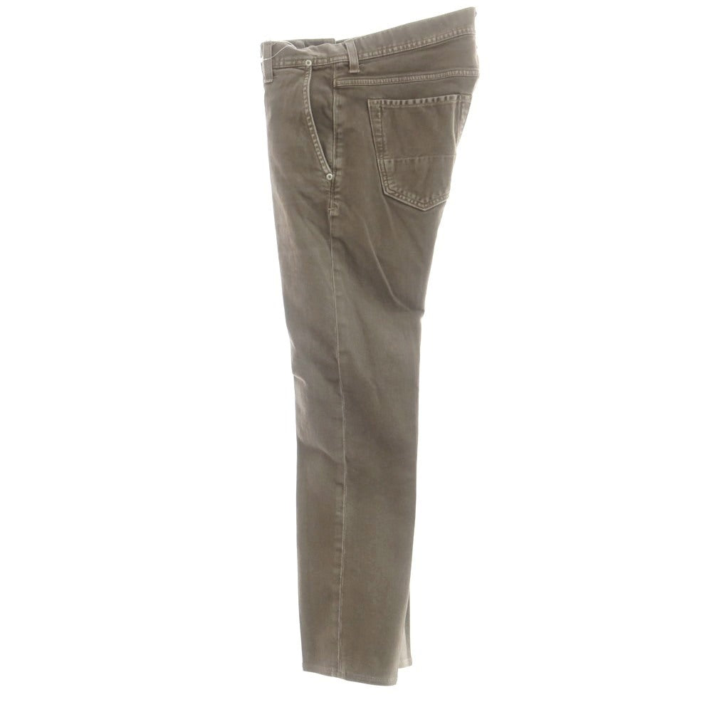 【中古】ケアレーベル Care label ストレッチ コットン デニムパンツ アッシュブラウン系【サイズ30】【 状態ランクB 】【 メンズ 】[EPD]