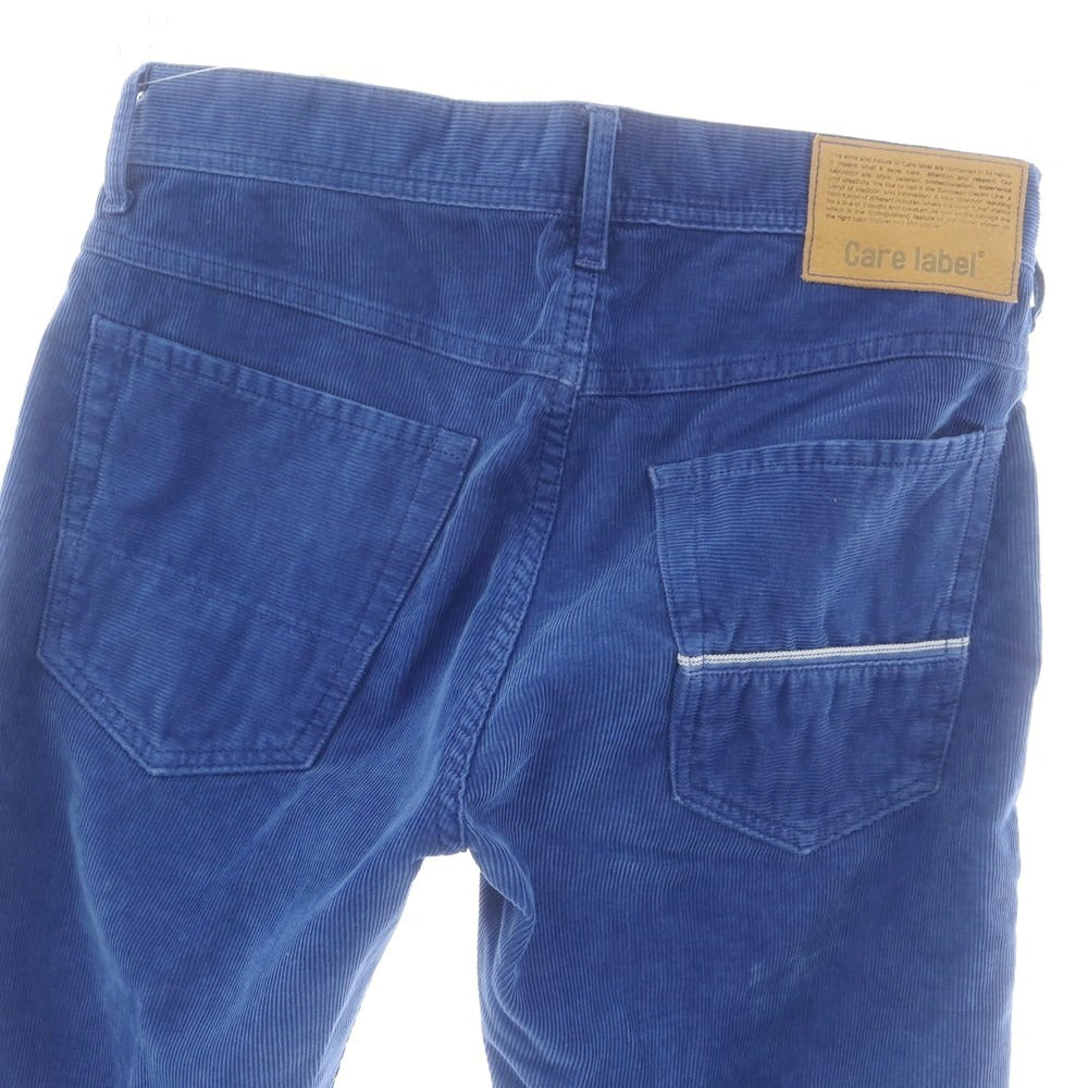 【中古】ケアレーベル Care label ストレッチ コーデュロイパンツ ブルー【 29 】【 状態ランクB 】【 メンズ 】