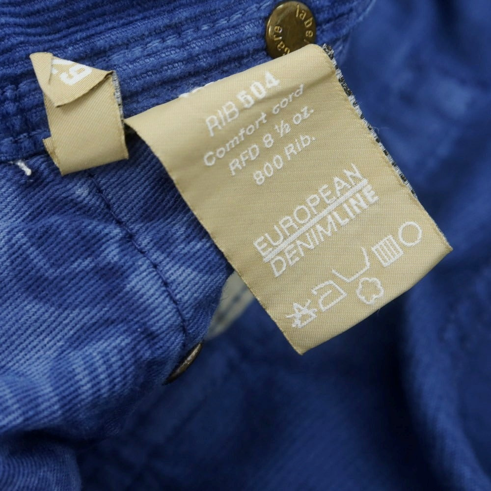 【中古】ケアレーベル Care label ストレッチ コーデュロイパンツ ブルー【サイズ29】【 状態ランクB 】【 メンズ 】 [DPD]