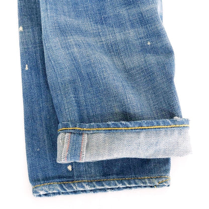 [Used] Reign Damaged &amp;amp; Repaired Cotton Jeans Denim Pants Blue [30] [Condition Rank C] [Men&