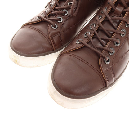[Used] Coach COACH Leather High-top Sneakers Brown [25.5] [Condition Rank C] [Men&