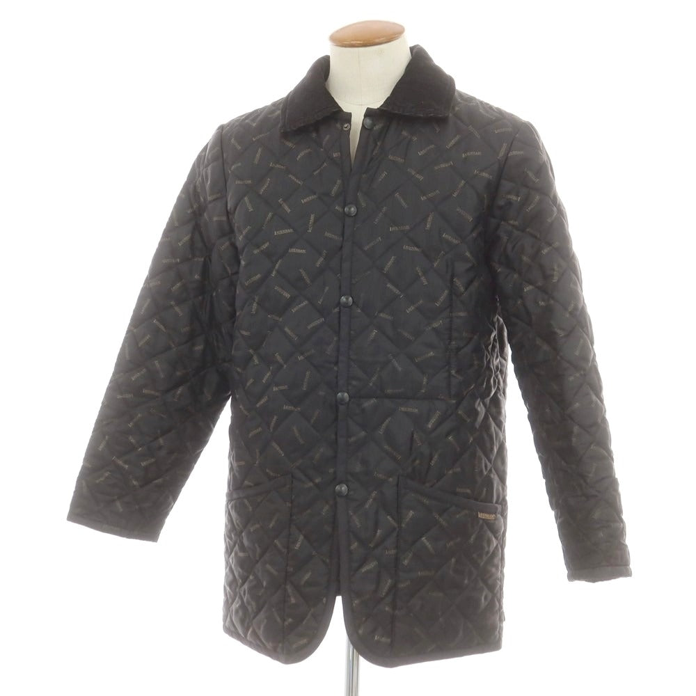 【中古】ラベンハム LAVENHAM ポリエステル ロゴ キルティングブルゾン ブラック【 38 】【 状態ランクB 】【 メンズ 】