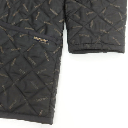 【中古】ラベンハム LAVENHAM ポリエステル ロゴ キルティングブルゾン ブラック【 38 】【 状態ランクB 】【 メンズ 】