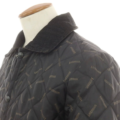 【中古】ラベンハム LAVENHAM ポリエステル ロゴ キルティングブルゾン ブラック【 38 】【 状態ランクB 】【 メンズ 】