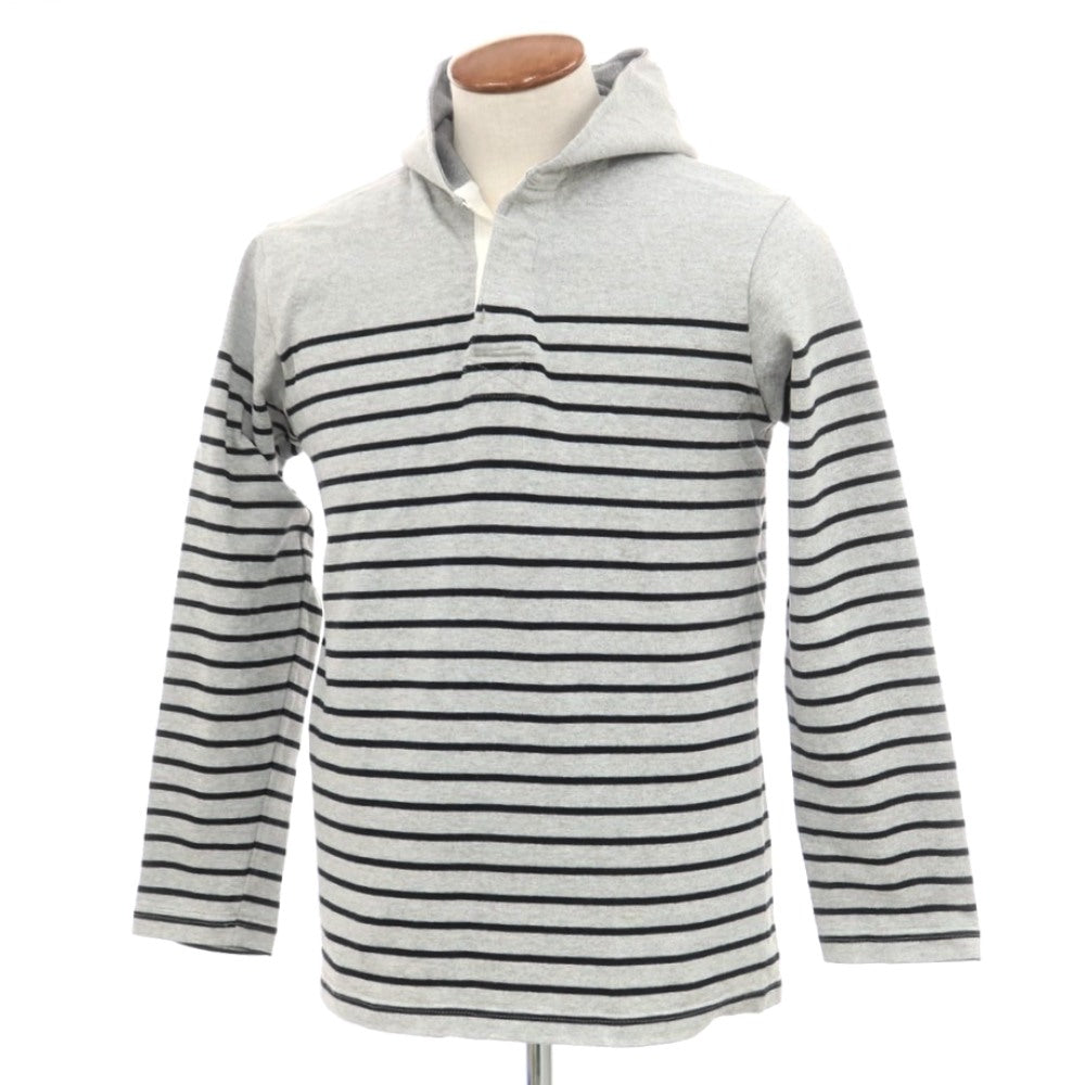 [Used] Barbarian Cotton Border Pullover Hoodie Gray x Black [M] [Condition Rank C] [Men&