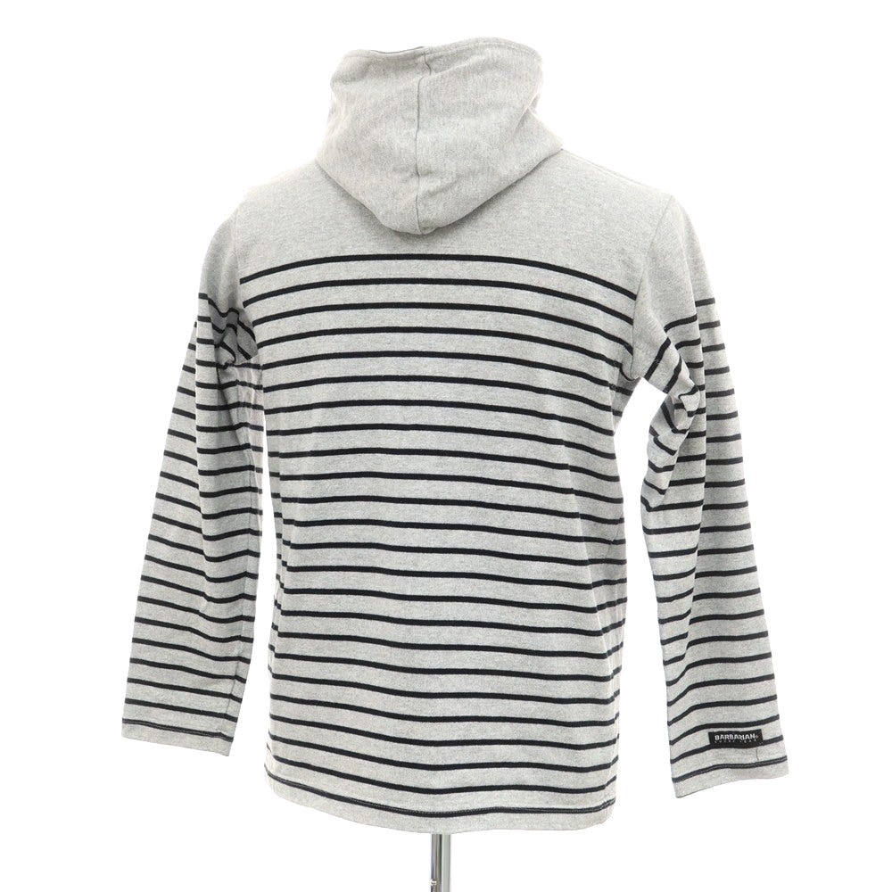 [Used] Barbarian Cotton Border Pullover Hoodie Gray x Black [M] [Condition Rank C] [Men&