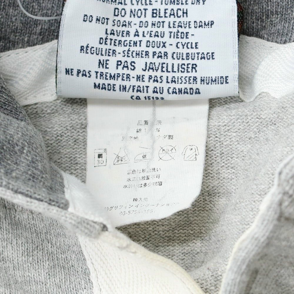[Used] Barbarian Cotton Border Pullover Hoodie Gray x Black [M] [Condition Rank C] [Men&