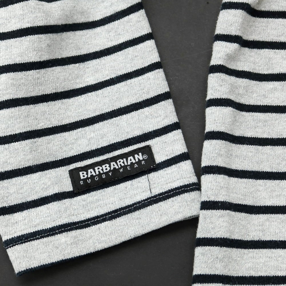 [Used] Barbarian Cotton Border Pullover Hoodie Gray x Black [M] [Condition Rank C] [Men&