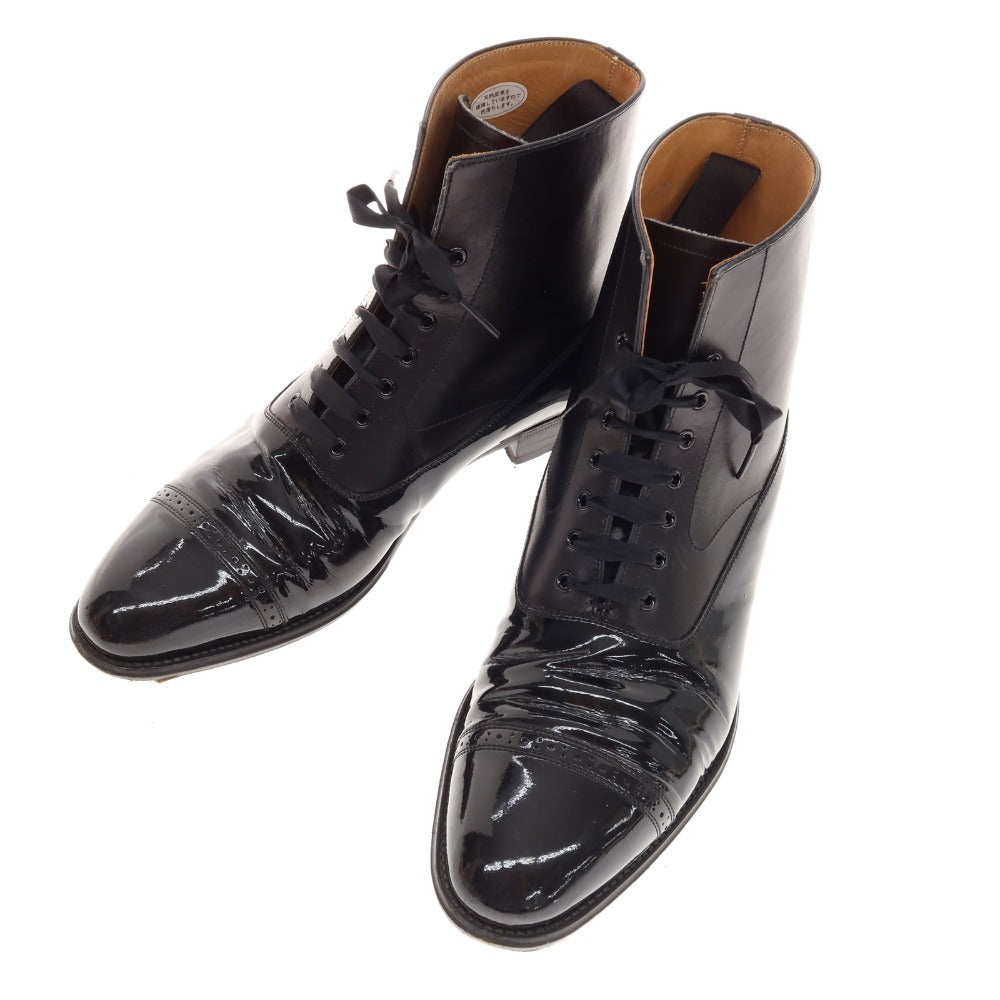 [Used] Otsuka OTSUKA Combi Lace-up Boots Black [24.5] [Condition Rank C] [Men&