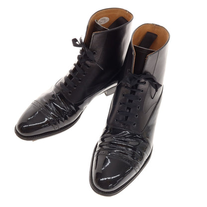 [Used] Otsuka OTSUKA Combi Lace-up Boots Black [24.5] [Condition Rank C] [Men&