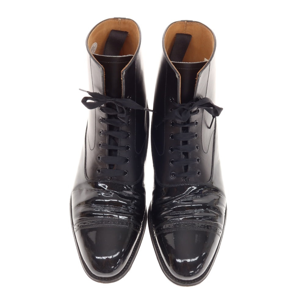 [Used] Otsuka OTSUKA Combi Lace-up Boots Black [24.5] [Condition Rank C] [Men&
