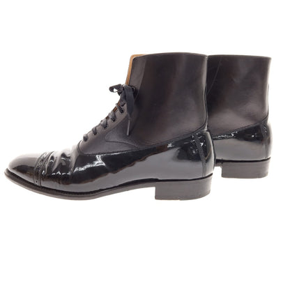[Used] Otsuka OTSUKA Combi Lace-up Boots Black [24.5] [Condition Rank C] [Men&