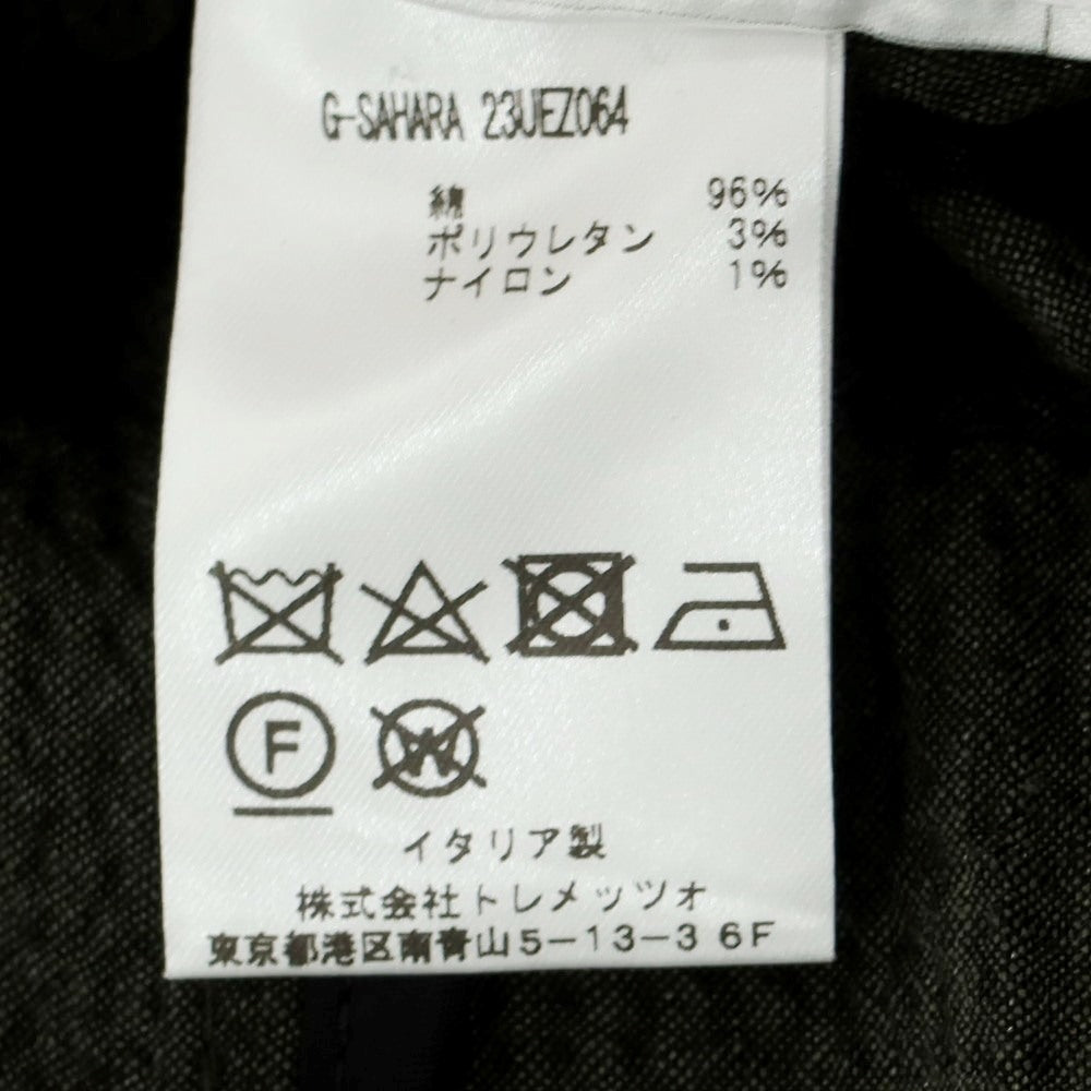 [Used] TAGLIATORE Seersucker Cotton Casual Jacket Dark Olive Green [42] [Condition Rank B] [Men&
