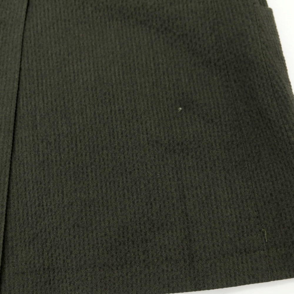 [Used] TAGLIATORE Seersucker Cotton Casual Jacket Dark Olive Green [42] [Condition Rank B] [Men&