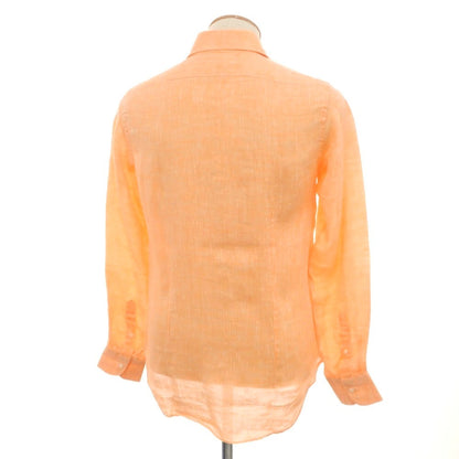 [Used] BEAMS F Linen Horizontal Collar Casual Shirt Orange [XS] [Condition Rank A] [Men&