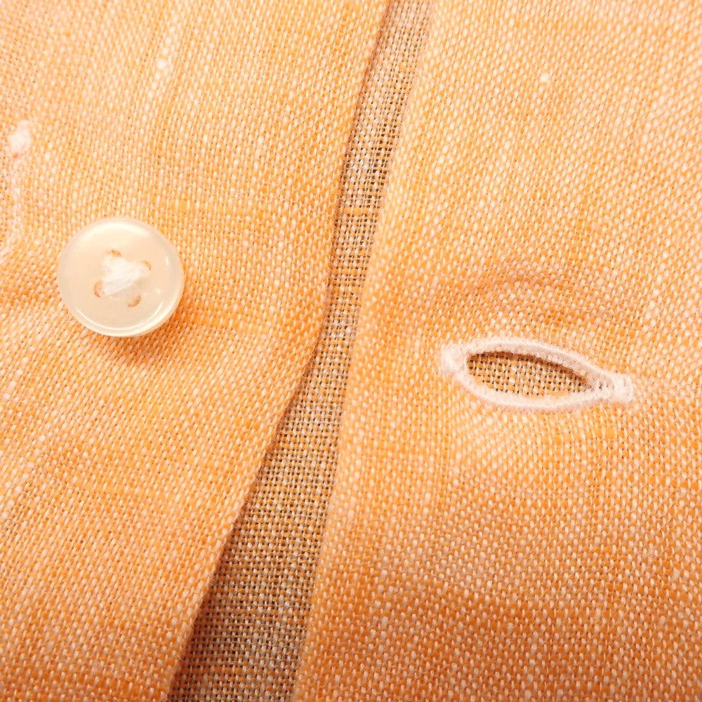 [Used] BEAMS F Linen Horizontal Collar Casual Shirt Orange [XS] [Condition Rank A] [Men&