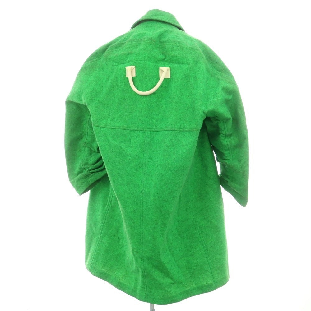 【中古】ウォルターヴァンベイレンドンク Walter Van Beirendonck ウールポリエステル ステンカラーコート ライトグリーン【 L 】【 状態ランクC 】【 メンズ 】