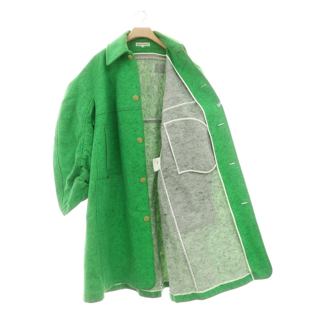 【中古】ウォルターヴァンベイレンドンク Walter Van Beirendonck ウールポリエステル ステンカラーコート ライトグリーン【 L 】【 状態ランクC 】【 メンズ 】